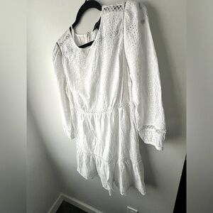 White eyelet Jcrew dress